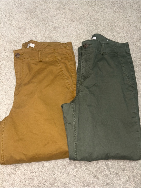 LOFT Pants - Bundle of 2 -LOFT Olive Green&tan Chinos - Classic Casual Trousers excellent!